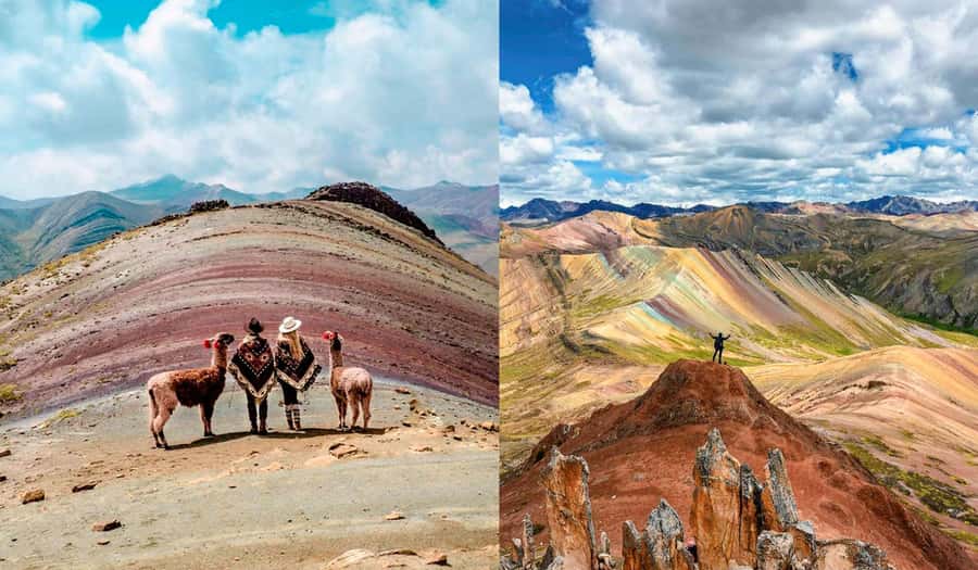 Cusco : Full day Palcoyo Mountain of colors - Cusipata breakfast and the Inca bridge photo stop