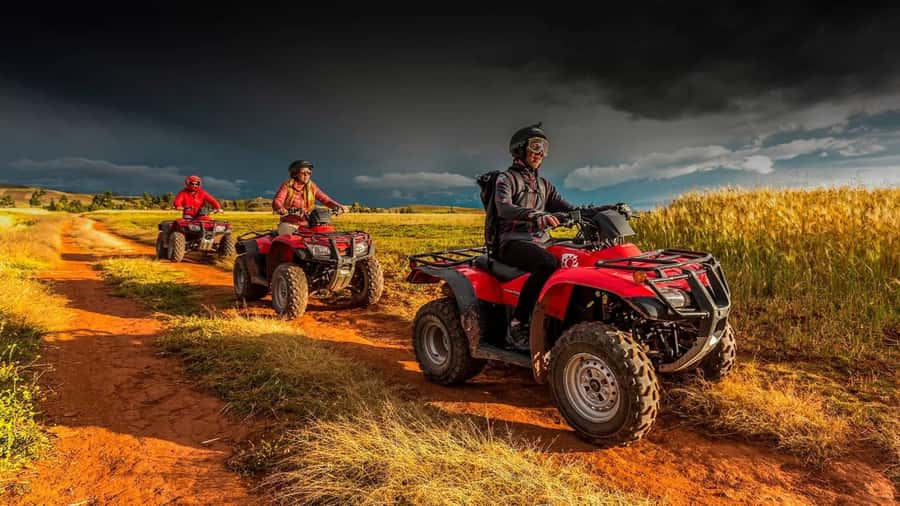 Cusco: Zipline + ATV's | Salt Mines of Maras and Moray | - Gear up for ziplining: safety brief, then 4 cables