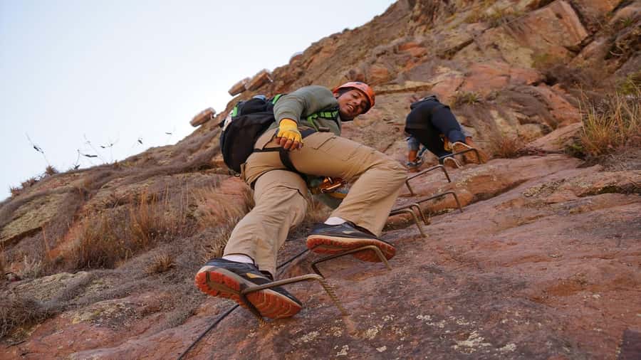 From Cusco: Via Ferrata & Zip Line with lunch - Sky Lodge lunch: the transparent capsule meal with mountain views