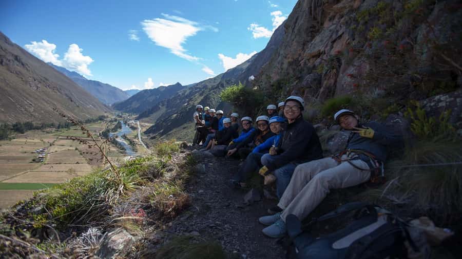 From Cusco: Via Ferrata & Zip Line with lunch - Via Ferrata in the Sacred Valley: iron rungs and real safety control