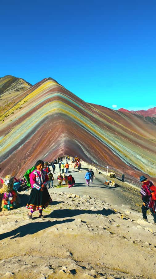 rainbown mountain Vinicunca 1 day - Reaching the top: exploring Montaña de Colores and capturing photos