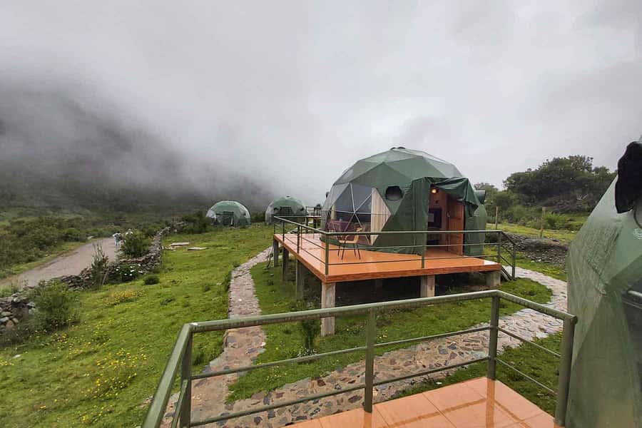 Salkantay Trek 4Days/3Nights Domes - Day 2: The Salkantay Pass (6,264m) and the descent to Chaullay